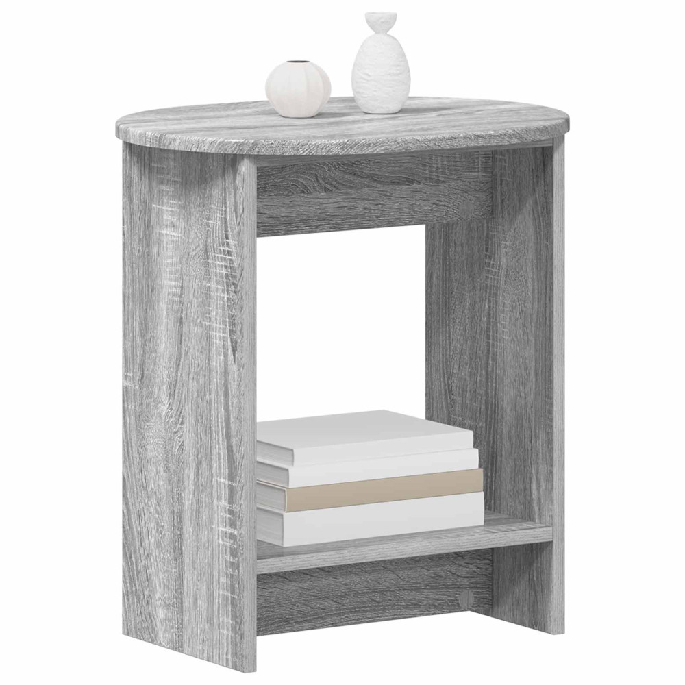 Produktbild för Sidobord Grå sonoma-ek 50 x 39,5 x 55 cm Konstruerat trä