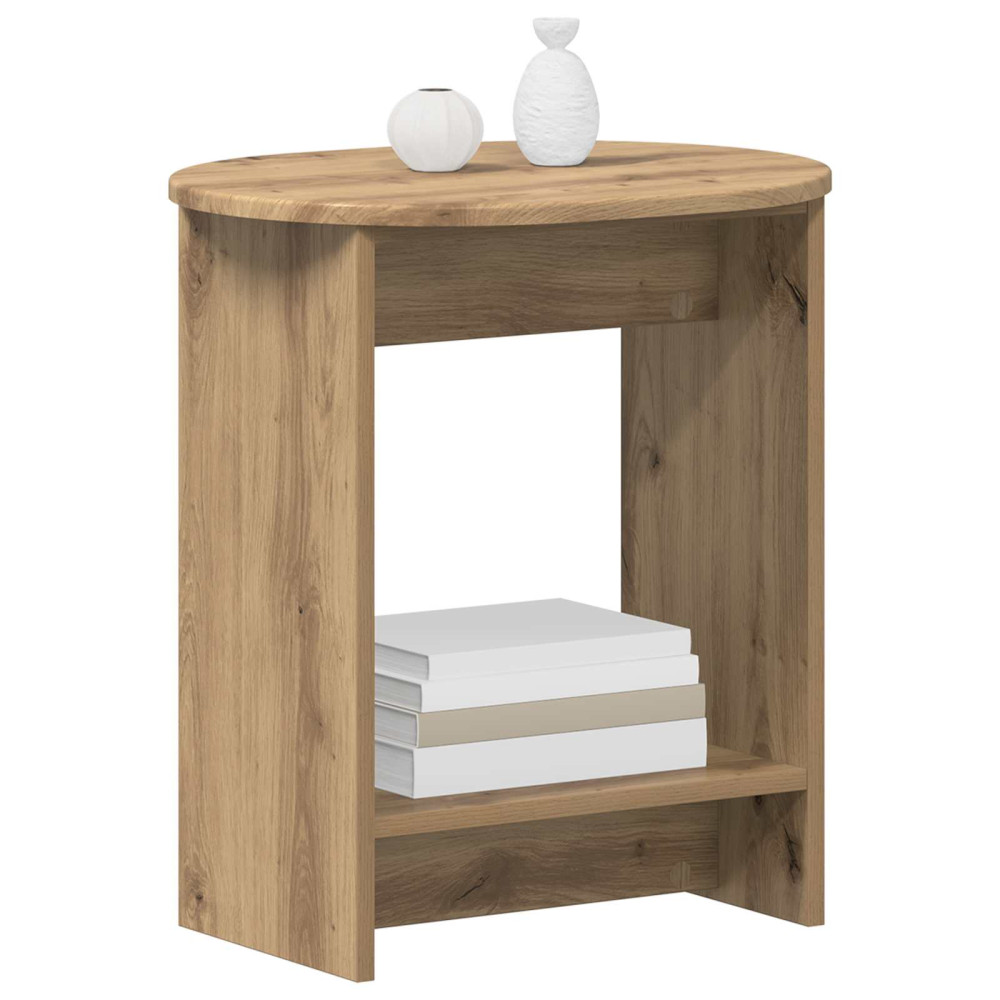 Produktbild för Sidobord Artisan-ek 50 x 39,5 x 55 cm Konstruerat trä