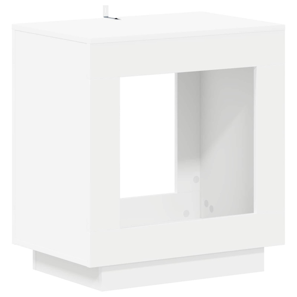 Produktbild för Sidobord Vit 60 x 40 x 65 cm Konstruerat trä