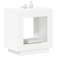 Produktbild för Sidobord Vit 60 x 40 x 65 cm Konstruerat trä