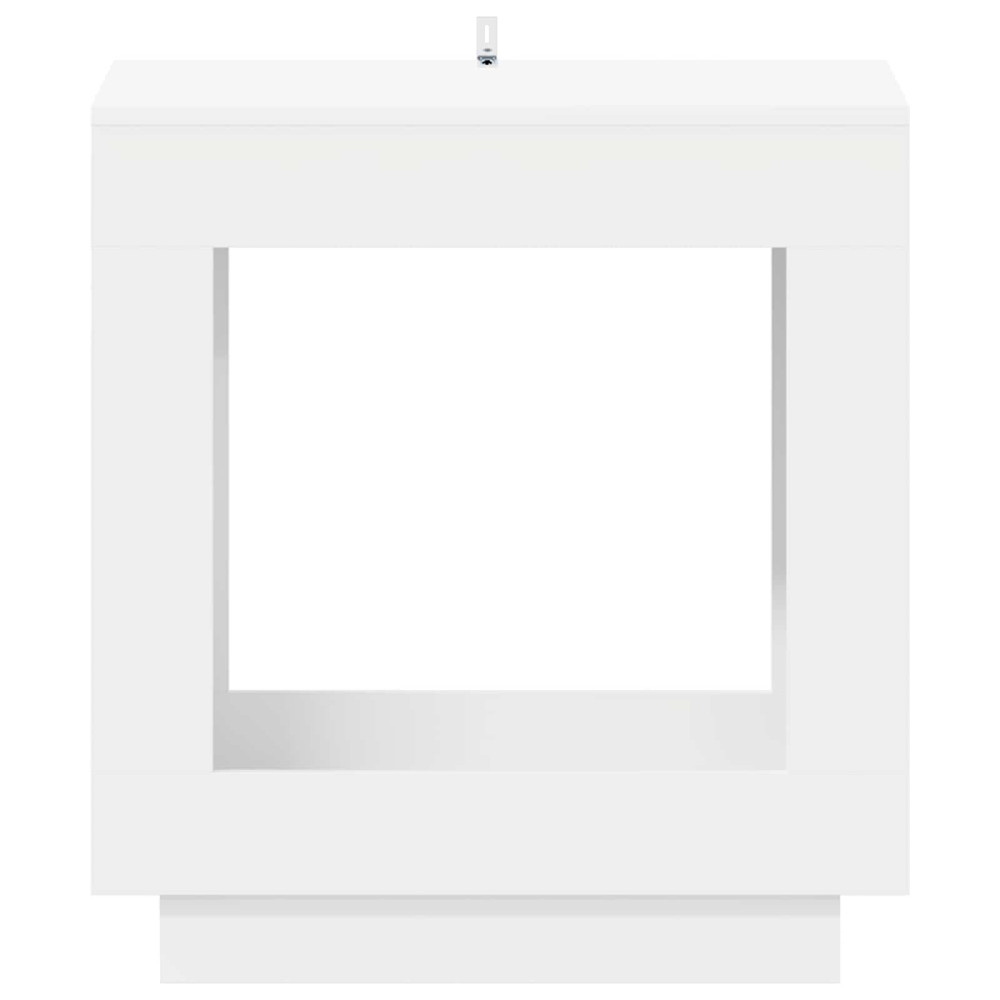 Produktbild för Sidobord Vit 60 x 40 x 65 cm Konstruerat trä