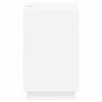 Produktbild för Sidobord Vit 60 x 40 x 65 cm Konstruerat trä