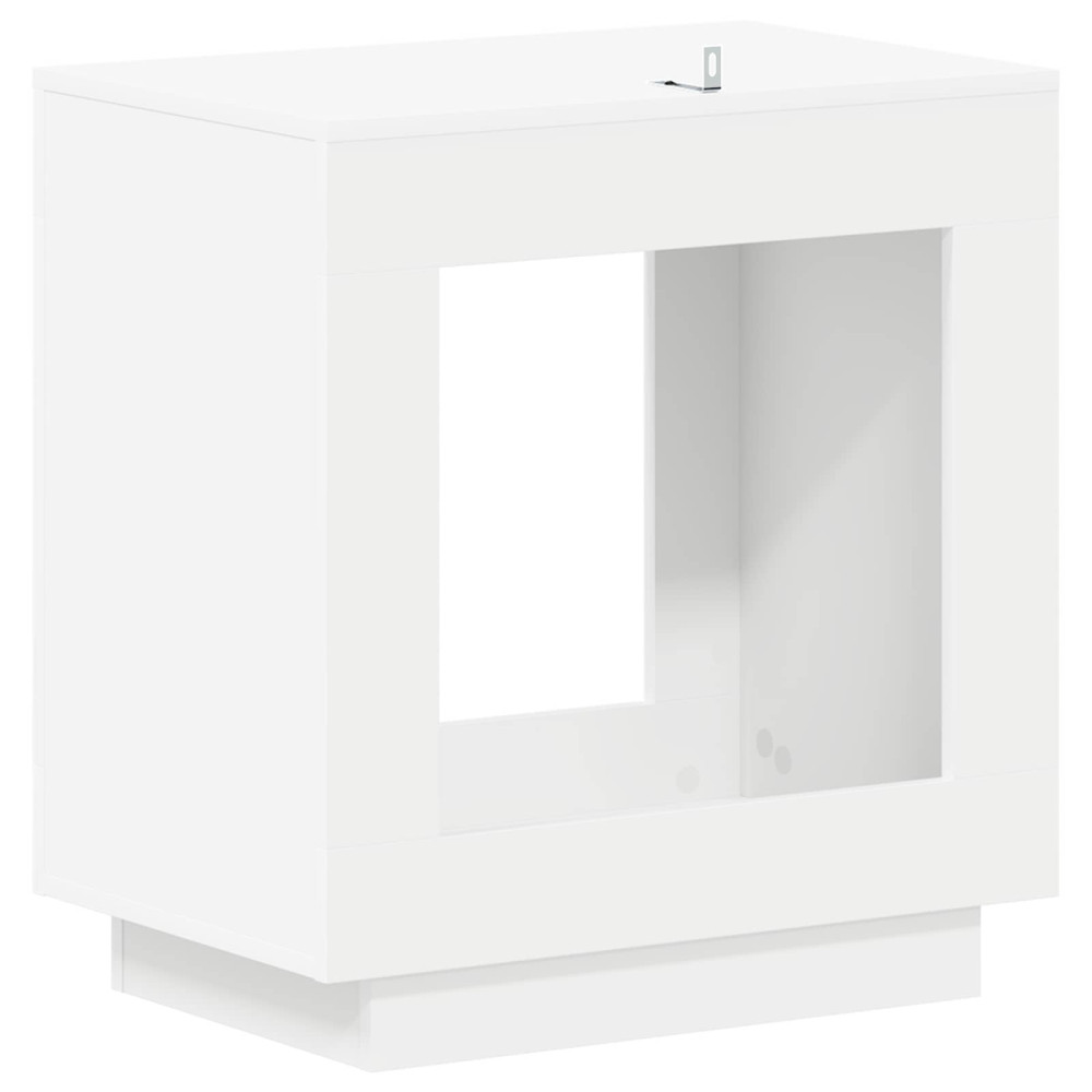 Produktbild för Sidobord Vit 60 x 40 x 65 cm Konstruerat trä