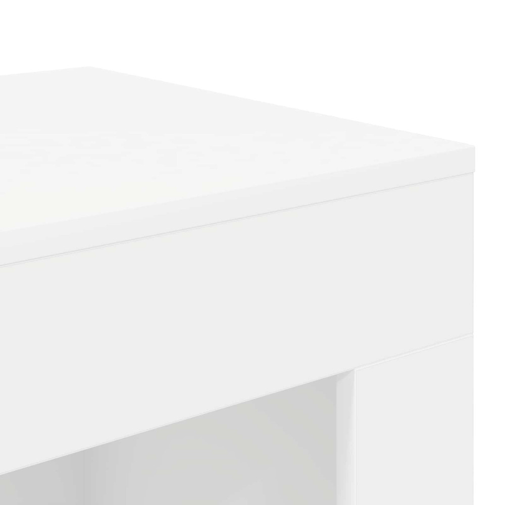 Produktbild för Sidobord Vit 60 x 40 x 65 cm Konstruerat trä