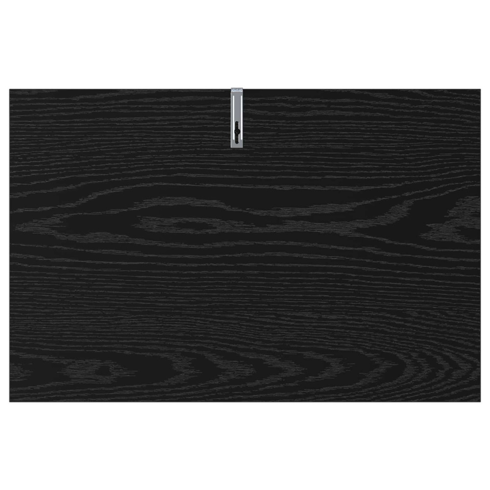Produktbild för Sidobord Svart ek 60 x 40 x 65 cm Konstruerat trä