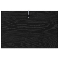 Produktbild för Sidobord Svart ek 60 x 40 x 65 cm Konstruerat trä