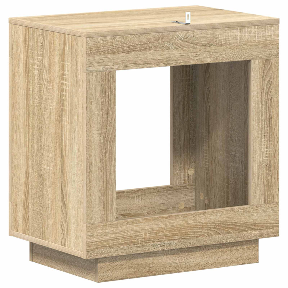 Produktbild för Sidobord Sonoma-ek 60 x 40 x 65 cm Konstruerat trä
