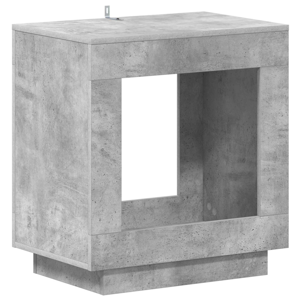 Produktbild för Sidobord Betonggrå 60 x 40 x 65 cm Konstruerat trä