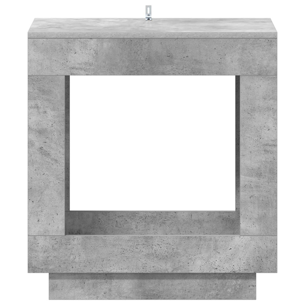 Produktbild för Sidobord Betonggrå 60 x 40 x 65 cm Konstruerat trä