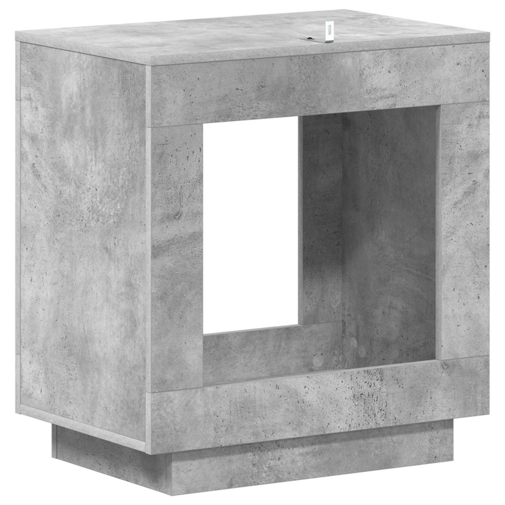 Produktbild för Sidobord Betonggrå 60 x 40 x 65 cm Konstruerat trä