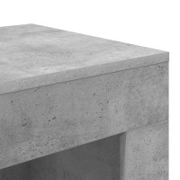 Produktbild för Sidobord Betonggrå 60 x 40 x 65 cm Konstruerat trä