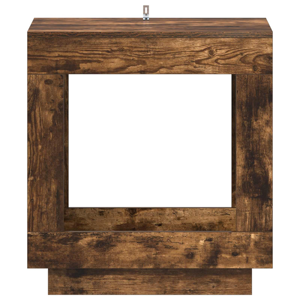 Produktbild för Sidobord Rökt ek 60 x 40 x 65 cm Konstruerat trä
