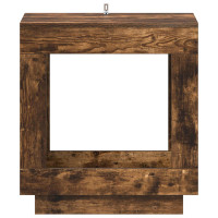 Produktbild för Sidobord Rökt ek 60 x 40 x 65 cm Konstruerat trä