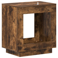 Produktbild för Sidobord Rökt ek 60 x 40 x 65 cm Konstruerat trä