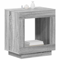Produktbild för Sidobord Grå sonoma-ek 60 x 40 x 65 cm Konstruerat trä