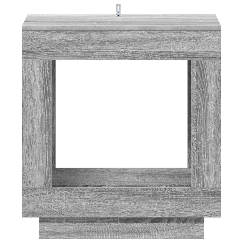 Produktbild för Sidobord Grå sonoma-ek 60 x 40 x 65 cm Konstruerat trä