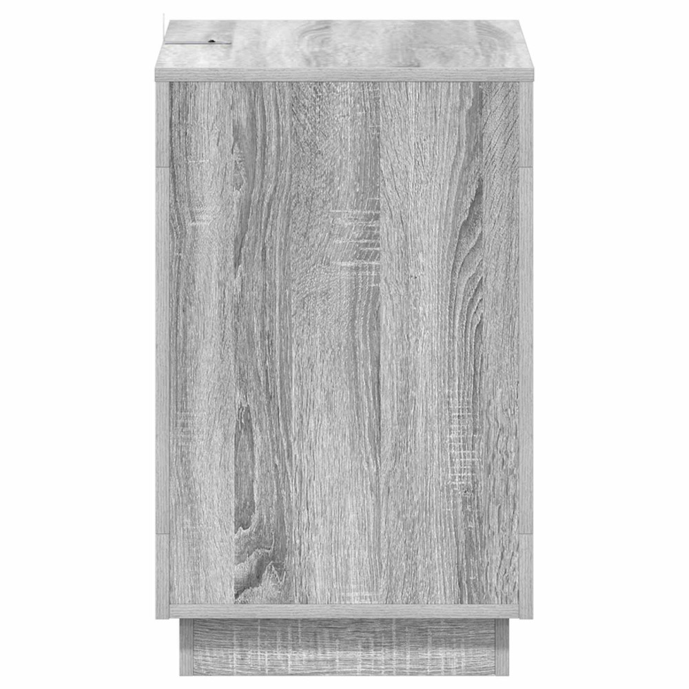 Produktbild för Sidobord Grå sonoma-ek 60 x 40 x 65 cm Konstruerat trä
