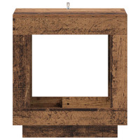 Produktbild för Sidobord Gammalt trä 60 x 40 x 65 cm Konstruerat trä