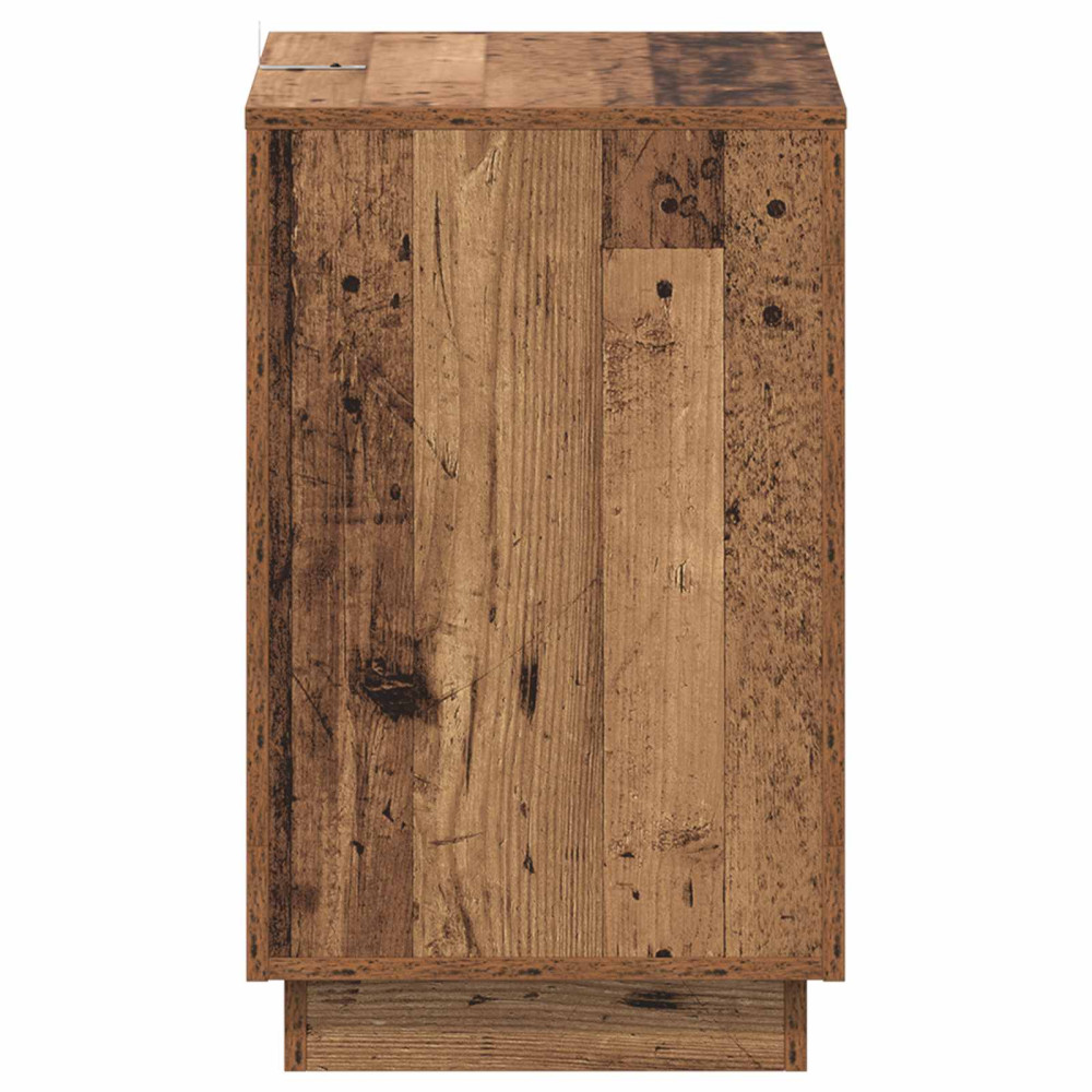 Produktbild för Sidobord Gammalt trä 60 x 40 x 65 cm Konstruerat trä