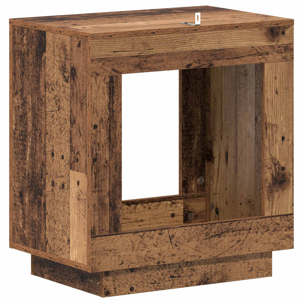 Produktbild för Sidobord Gammalt trä 60 x 40 x 65 cm Konstruerat trä