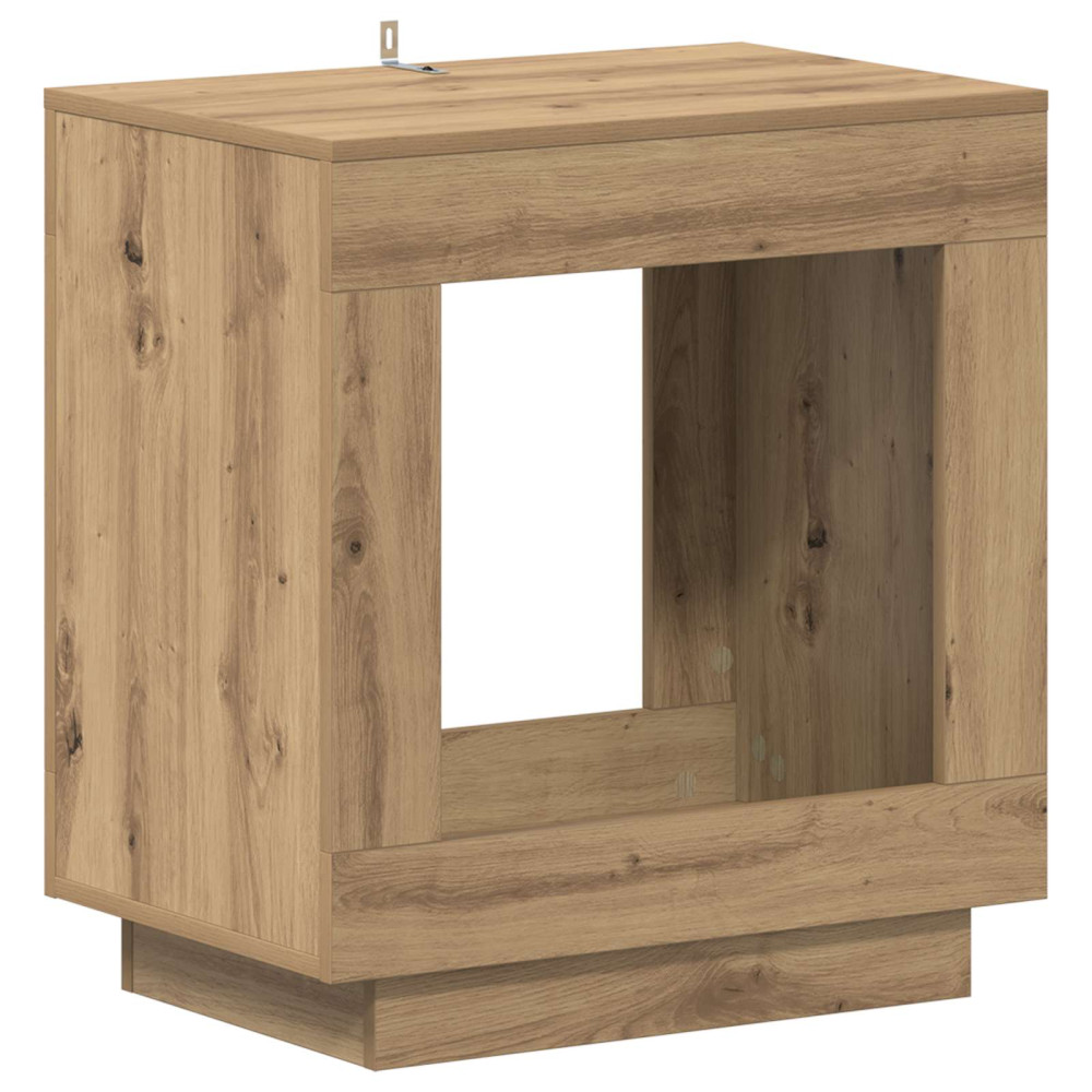 Produktbild för Sidobord Artisan-ek 60 x 40 x 65 cm Konstruerat trä