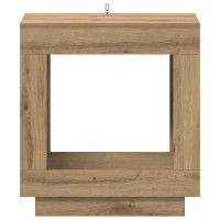 Produktbild för Sidobord Artisan-ek 60 x 40 x 65 cm Konstruerat trä