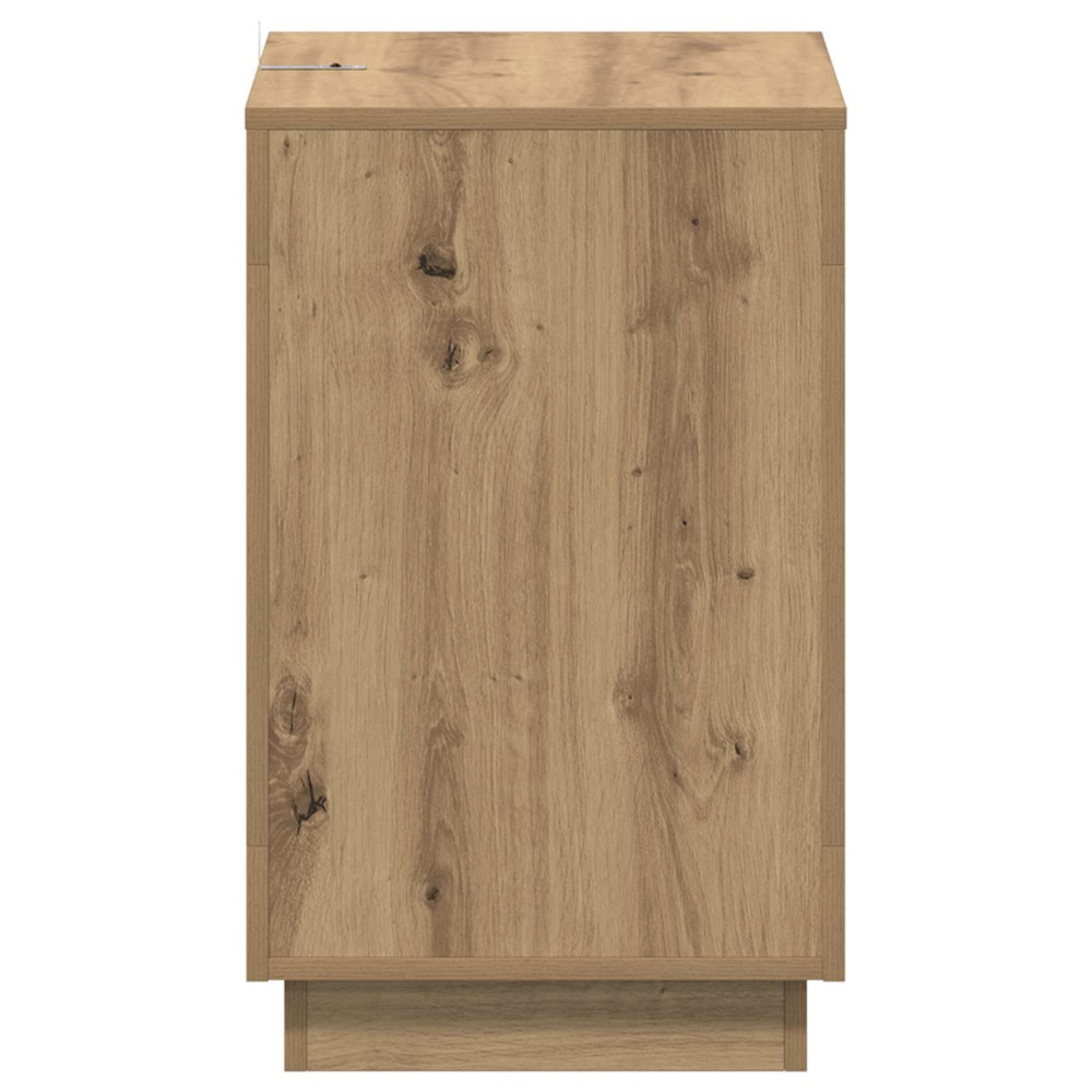 Produktbild för Sidobord Artisan-ek 60 x 40 x 65 cm Konstruerat trä