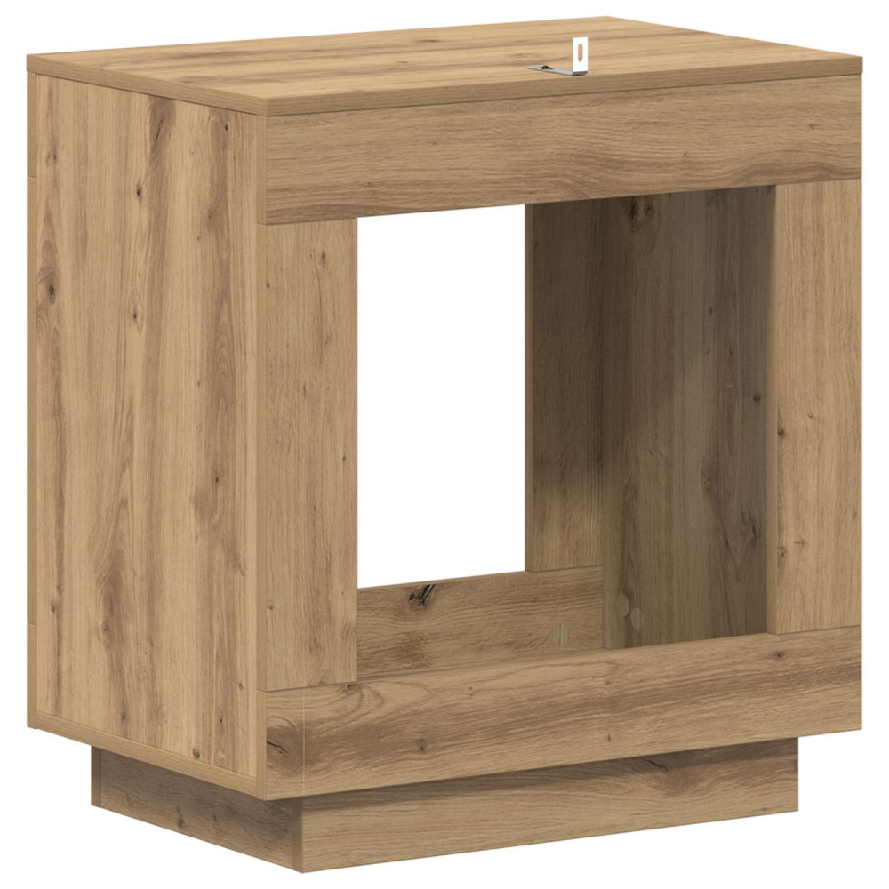 Produktbild för Sidobord Artisan-ek 60 x 40 x 65 cm Konstruerat trä