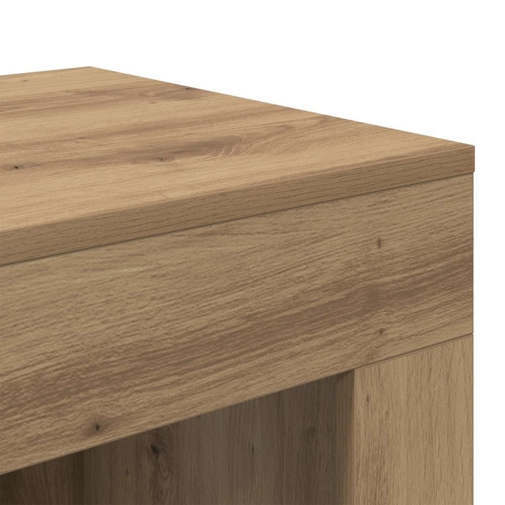 Produktbild för Sidobord Artisan-ek 60 x 40 x 65 cm Konstruerat trä