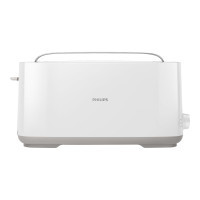 Produktbild för Philips Daily Collection HD2590 - brödrost - vit (Öppnad)