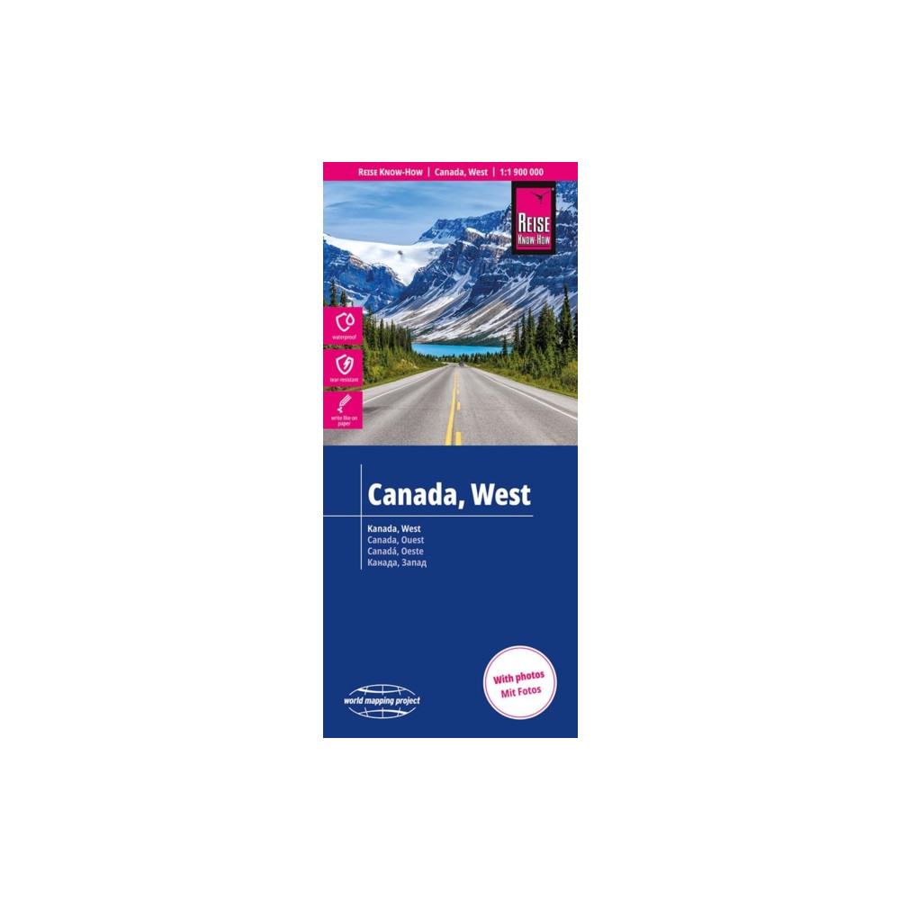 Produktbild för West Canada (1:1.900.000)