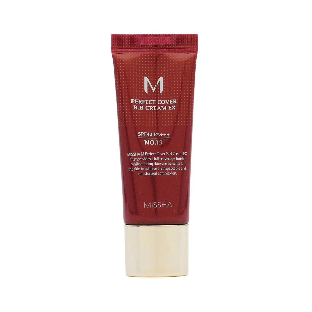 Produktbild för Missha Perfect Cover BB Cream EX SP42 Pa+++ 20ml 13 Bright Beige