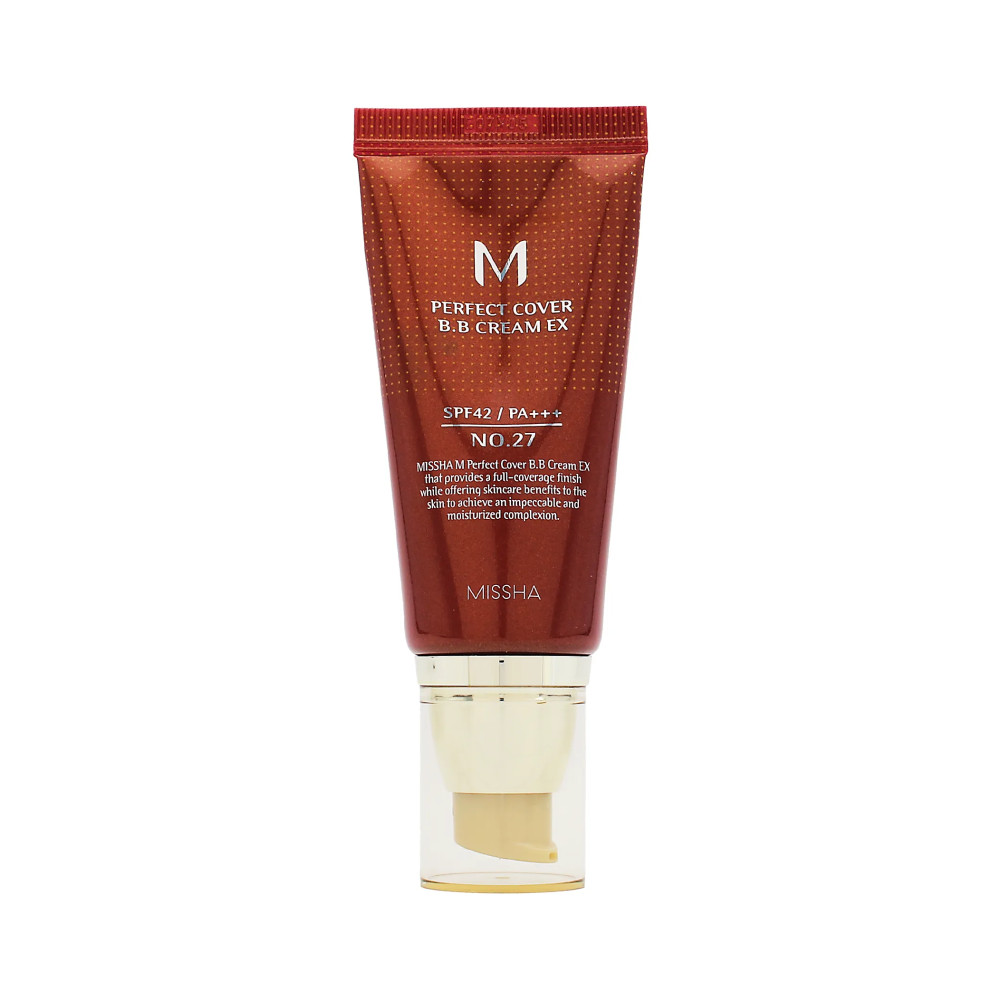 Produktbild för Missha Perfect Cover BB Cream EX SP42 Pa+++ 50ml 27 Honey Beige