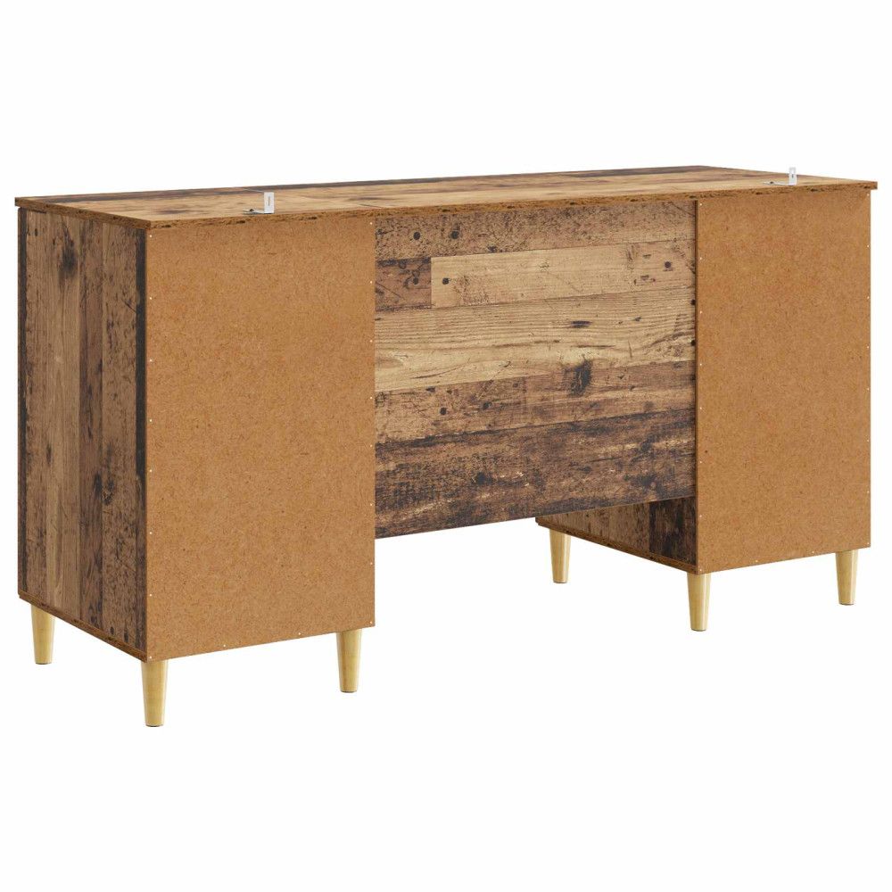 Produktbild för Skrivbord Gammalt trä 142,5 x 50 x 75 cm Konstruerat trä