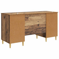 Produktbild för Skrivbord Gammalt trä 142,5 x 50 x 75 cm Konstruerat trä