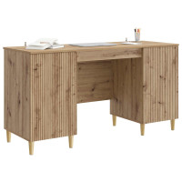 Produktbild för Skrivbord Artisan-ek 142,5 x 50 x 75 cm Konstruerat trä