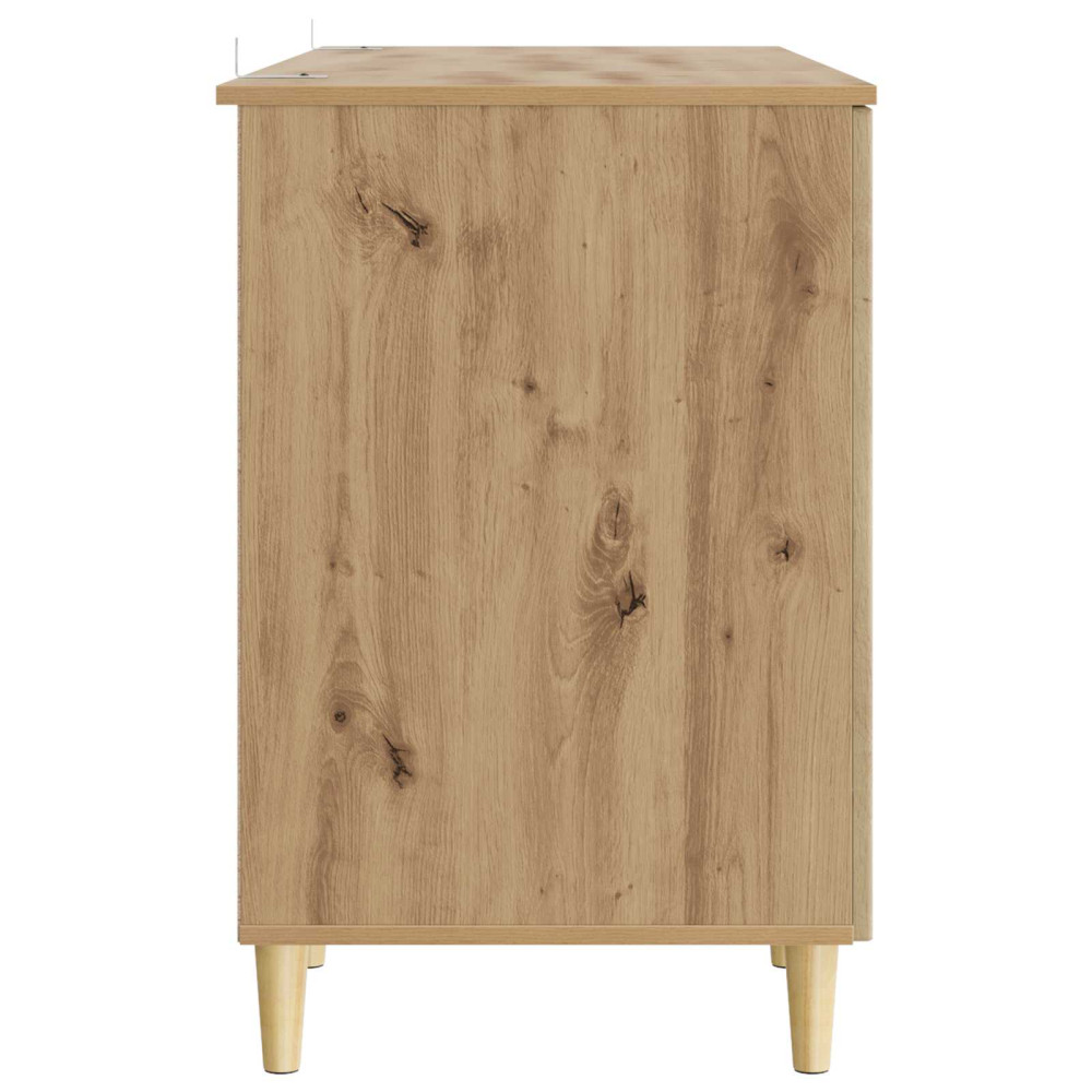 Produktbild för Skrivbord Artisan-ek 142,5 x 50 x 75 cm Konstruerat trä