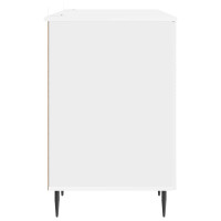 Produktbild för Skrivbord Vit högglans 142,5 x 50 x 75 cm Konstruerat trä