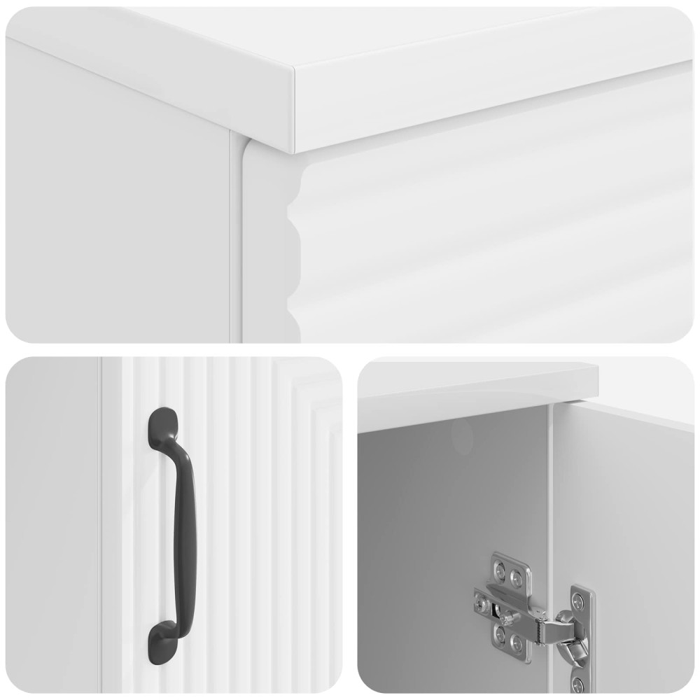 Produktbild för Skrivbord Vit högglans 142,5 x 50 x 75 cm Konstruerat trä