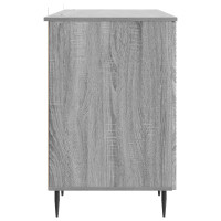 Produktbild för Skrivbord Grå sonoma-ek 142,5 x 50 x 75 cm Konstruerat trä