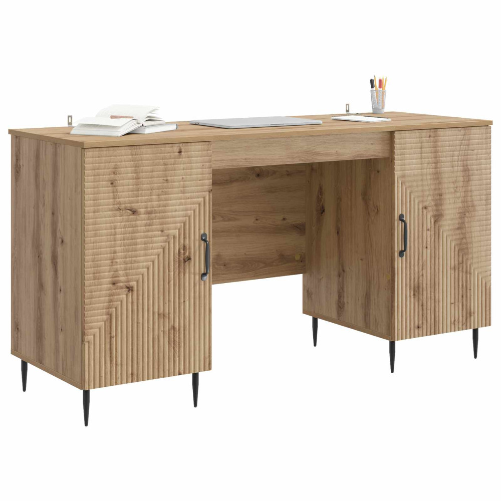 Produktbild för Skrivbord Artisan-ek 142,5 x 50 x 75 cm Konstruerat trä