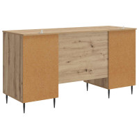 Produktbild för Skrivbord Artisan-ek 142,5 x 50 x 75 cm Konstruerat trä