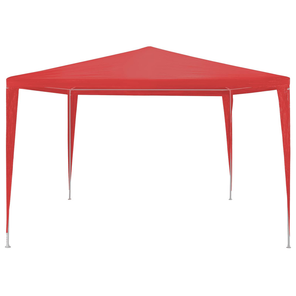 Produktbild för Partytält Röd 300 x 300 x 255 cm PE och stål