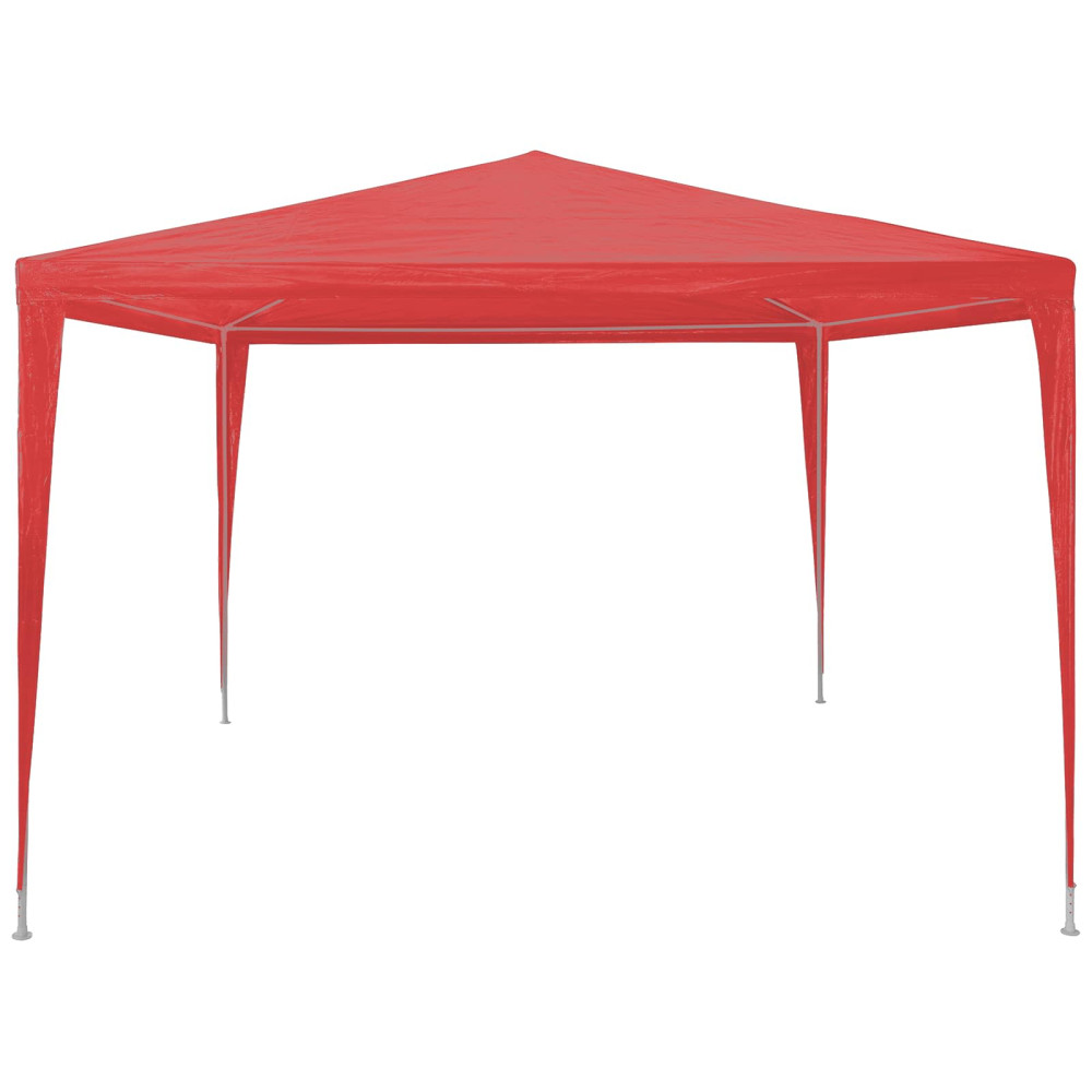 Produktbild för Partytält Röd 300 x 300 x 255 cm PE och stål