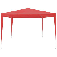 Produktbild för Partytält Röd 300 x 300 x 255 cm PE och stål
