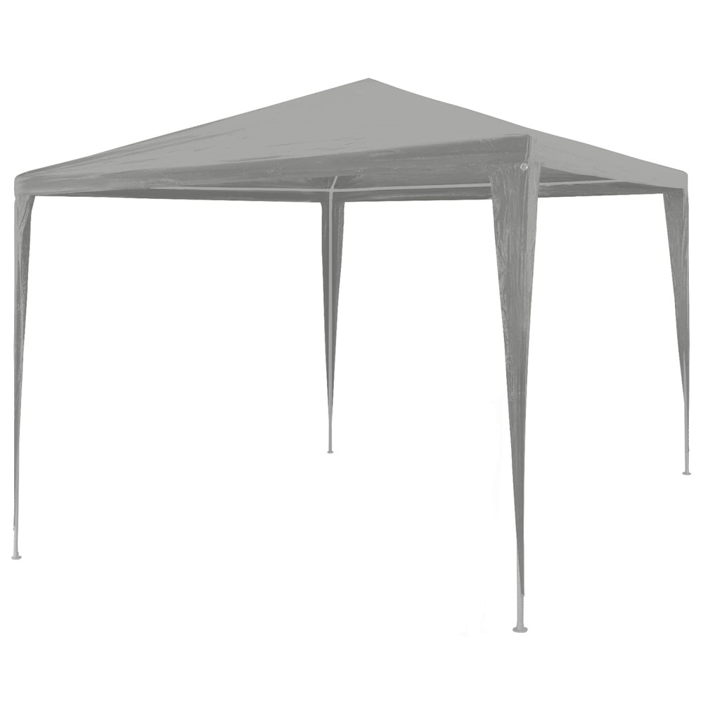 Produktbild för Partytält Ljusgrå 300 x 300 x 255 cm PE och stål