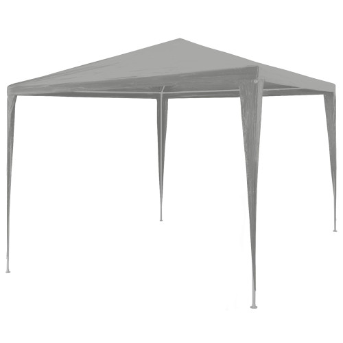 vidaXL Partytält Ljusgrå 300 x 300 x 255 cm PE och stål