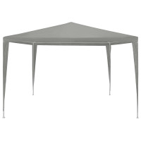 Produktbild för Partytält Ljusgrå 300 x 300 x 255 cm PE och stål