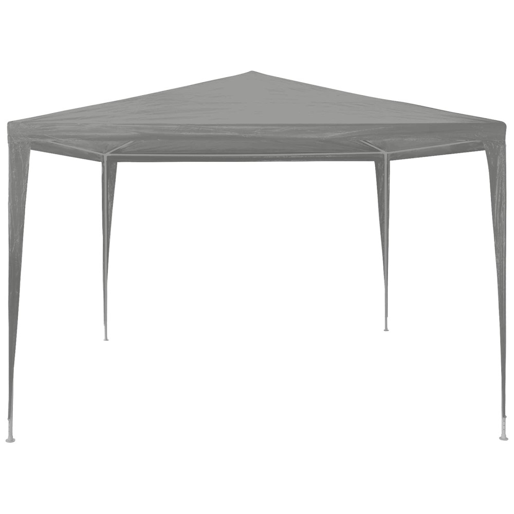 Produktbild för Partytält Ljusgrå 300 x 300 x 255 cm PE och stål