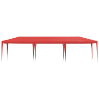 Produktbild för Partytält Röd 900 x 300 x 255 cm PE och stål
